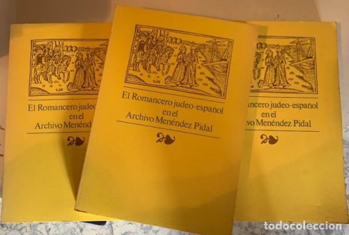 Portada del libro de El Romancero Judeo Español en el Archivo Menéndez Pidal. 3 vols.