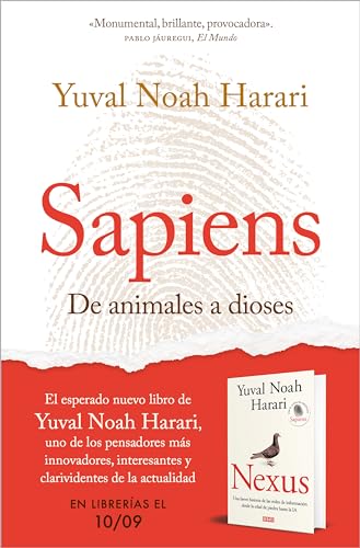 Portada del libro de Sapiens. De animales a dioses