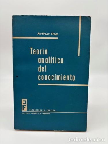 Portada del libro de Teoría analítica del conocimiento.
