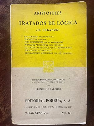 Portada del libro de Tratados de Logica