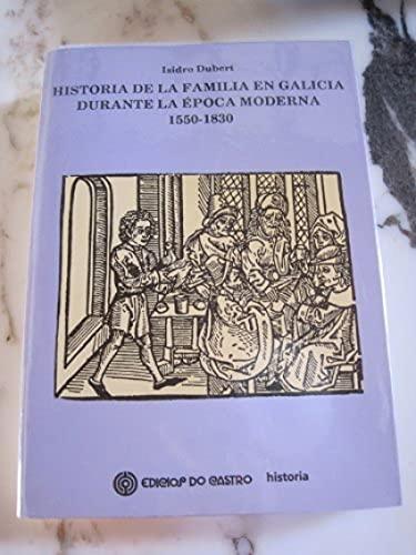 Portada del libro de Historia de la familia en Galicia durante época moderna