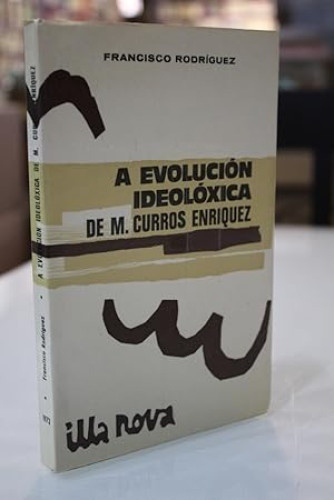 Portada del libro de A Evolución ideolóxica de M. Curros Enríquez