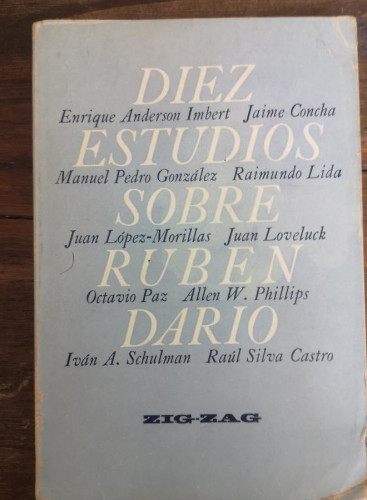 Portada del libro de Diez estudios sobre Rubén Darío - VV. AA. (Edición de Juan Loveluck)