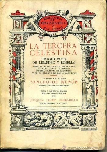 Portada del libro de LA TERCERA CELESTINA 