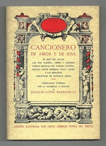 Portada del libro de Cancionero de amor y de risa