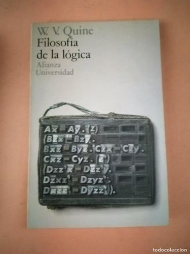 Portada del libro de FILOSOFIA DE LA LOGICA