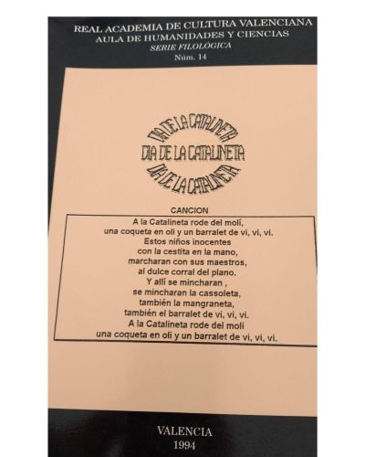 Portada del libro de Real Academia de Cultura Valenciana. Aula de Humanidades y Ciencias. Número 14