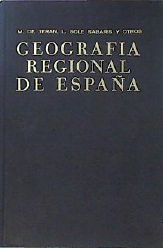 Portada del libro de Geografía regional de España