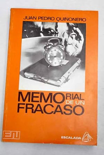 Portada del libro de Memorial de un fracaso