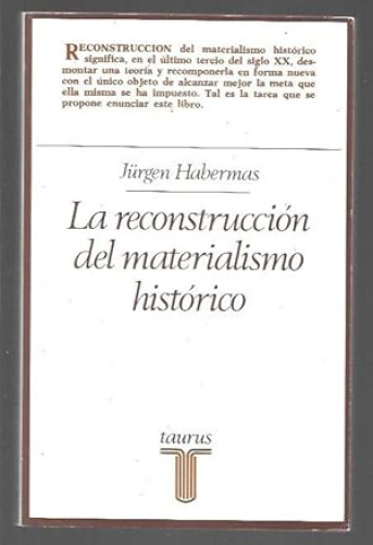Portada del libro de La reconstrucción del materialismo histórico