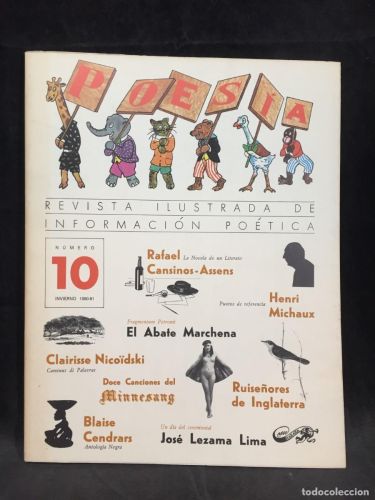Portada del libro de POESIA. REVISTA ILUSTRADA DE INFORMACION POETICA Nº 10.