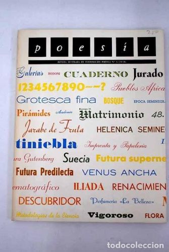 Portada del libro de Poesía: revista ilustrada de información poética, número 9