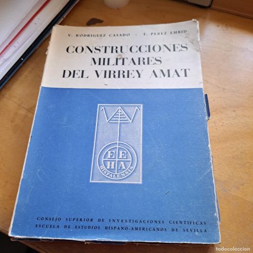 Portada del libro de CONSTRUCCIONES MILITARES DEL VIRREY AMAT