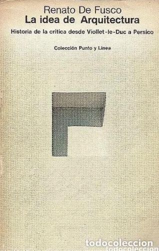 Portada del libro de La idea de Arquitectura