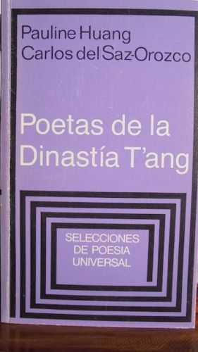Portada del libro de Poetas de la dinastía T'ang