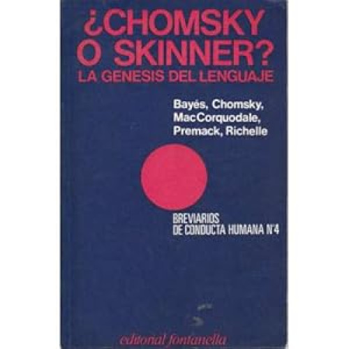 Portada del libro de ¿Chomsky o Skinner?