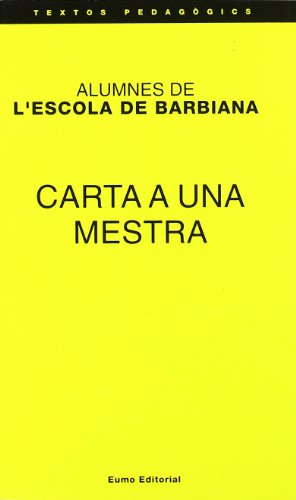 Portada del libro de Carta a una mestra