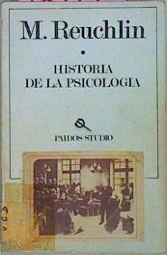 Portada del libro de Historia de la psicología