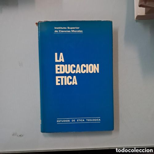 Portada del libro de La educación ética