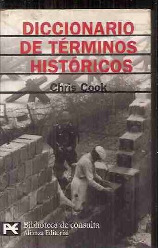 Portada del libro de Diccionario de términos históricos
