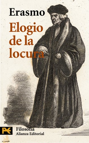 Portada del libro de Elogio de la locura (El Libro De Bolsillo - Filosofía) Erasmo and Rodríguez Santidrián, Pedro