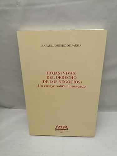 Portada del libro de Hojas (vivas) del derecho (de los negocios)
