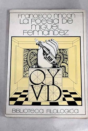 Portada del libro de La Poesía de Miguel Fernández