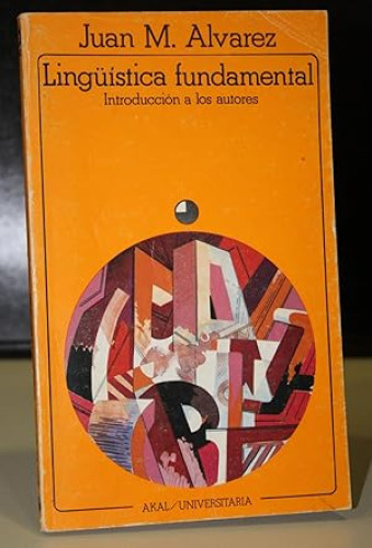 Portada del libro de Lingüística fundamental