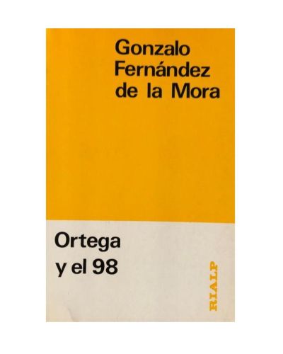 Portada del libro de Ortega y el 98.