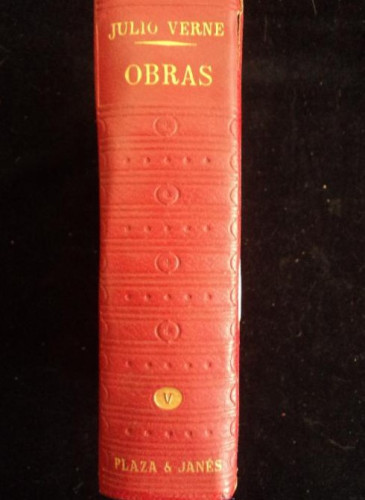 Portada del libro de JULIO VERNE. OBRAS. PLAZA Y JANES. TOMO V.