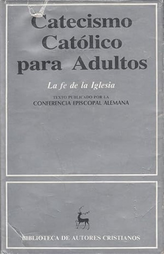 Portada del libro de Catecismo católico para adultos