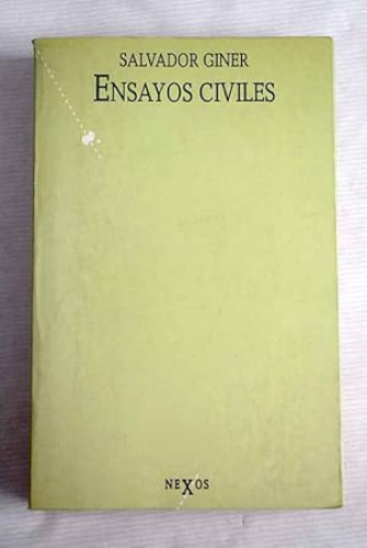 Portada del libro de Ensayos civiles