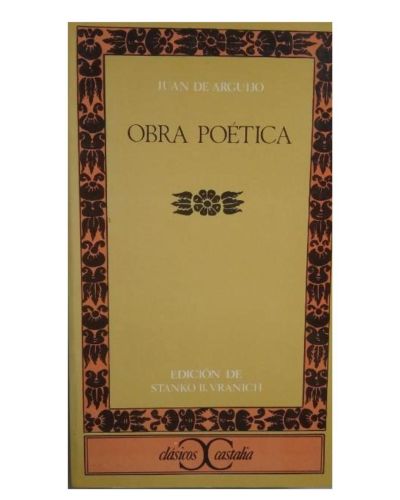 Portada del libro de Obra Poética.