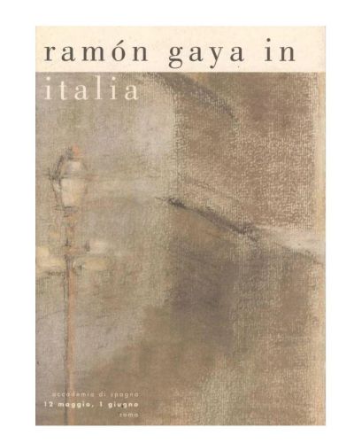 Portada del libro de Ramon Gaya in Italia. Libro catálogo expo Roma 1995. 