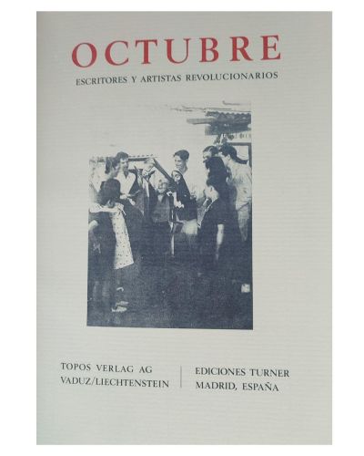Portada del libro de Octubre, escritores y artistas revolucionarios