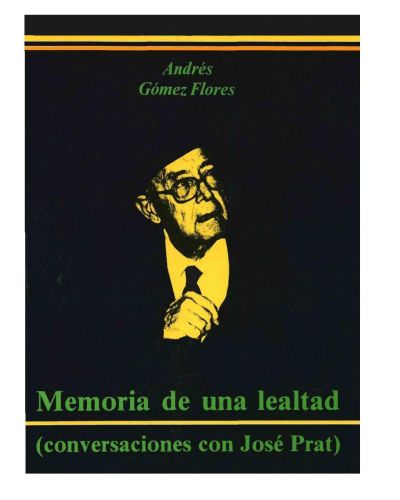 Portada del libro de Conversaciones con Jose Prat