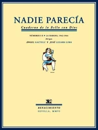 Portada del libro de Nadie Parecía