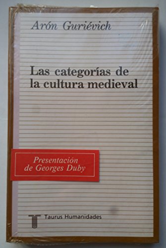 Portada del libro de Las categorías en la cultura medieval