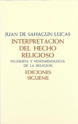 Portada del libro de Interpretación del hecho religioso