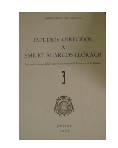 Portada del libro de ESTUDIOS OFRECIDOS A EMILIO ALARCOS LLORACH