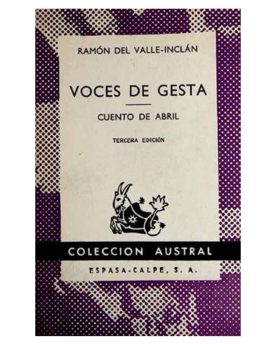 Portada del libro de Voces de gesta