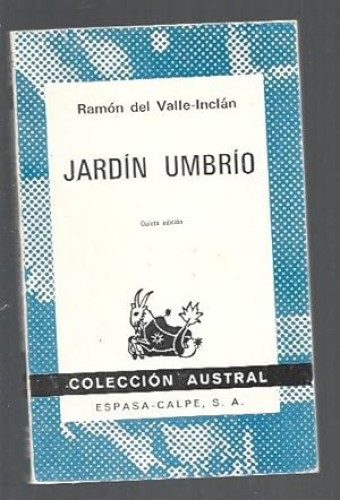 Portada del libro de Jardín umbrío
