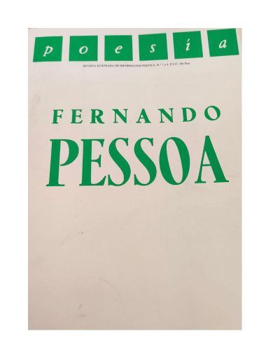 Portada del libro de Poesía: revista ilustrada de información poética, números 7-8: Fernando Pessoa
