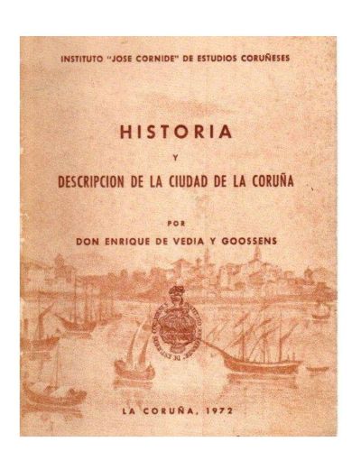 Portada del libro de Historia y descripción de la ciudad de la Coruña