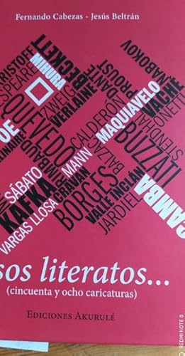 Portada del libro de Esos literatos...