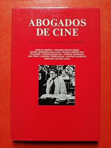Portada del libro de Abogados de cine