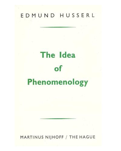 Portada del libro de The Idea of Phenomenology