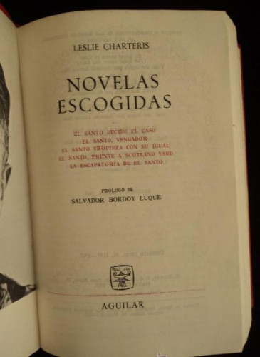 Portada del libro de LESLIE CHARTERIS. NOVELAS ESCOGIDAS. AGUILAR. 1967 1400 PAG