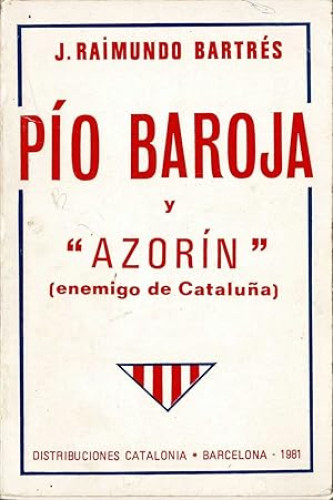 Portada del libro de Pío Baroja y Azorín. (Enemigo de Cataluña)