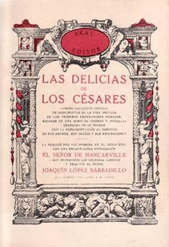Portada del libro de Las Delicias de los césares